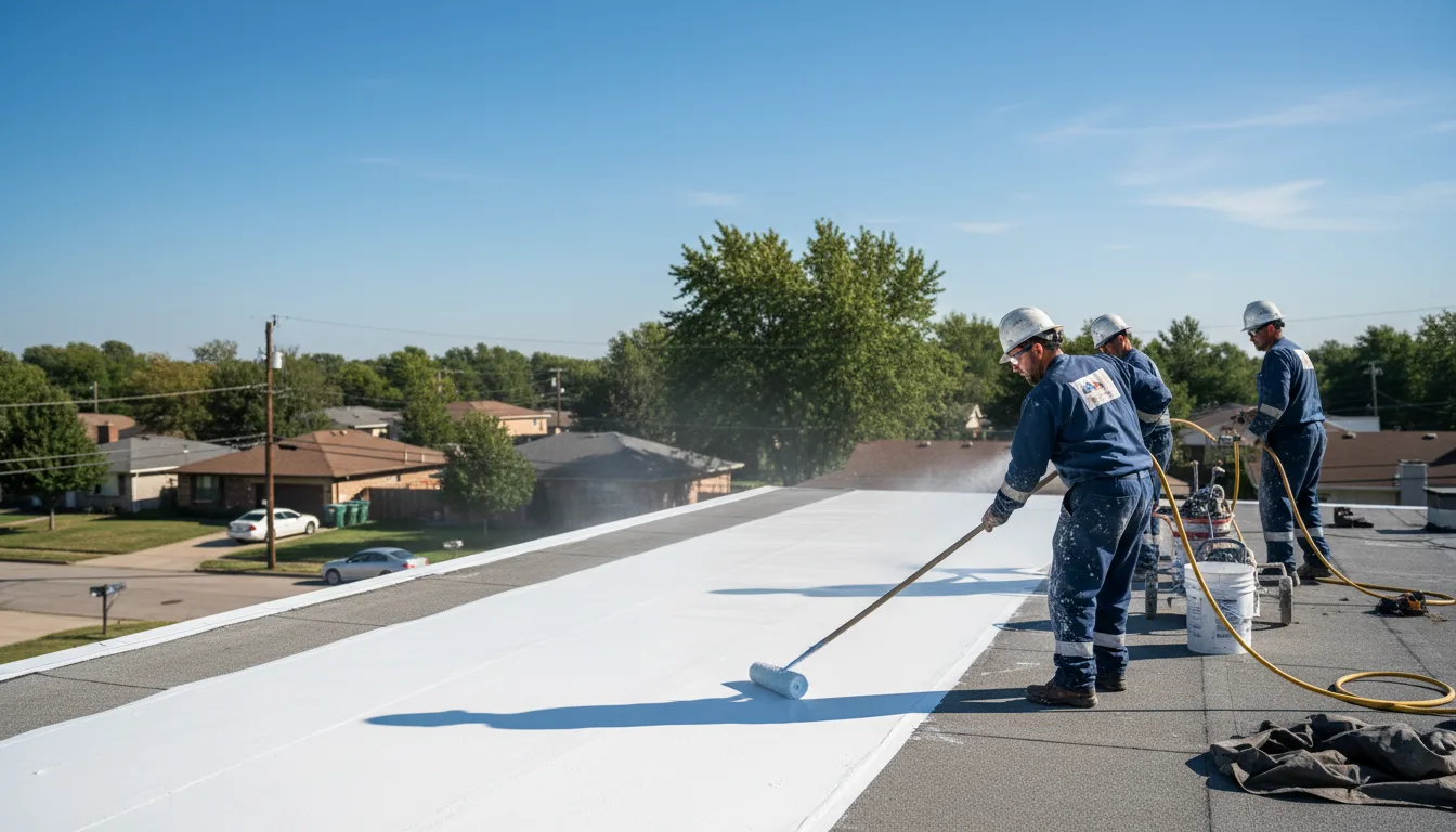 Commercial roof coating in Crosby, PA near me